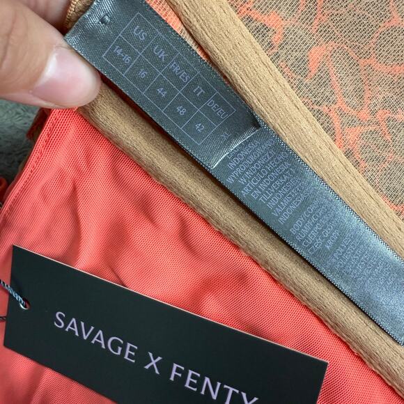 Savage X Fenty Keepsake Lace Corset, Posh Pink, XL - Picture 6 of 7